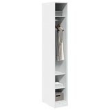 Wardrobe White 30x50x200 cm Engineered Wood 3307684