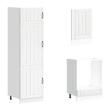 7 Piece Kitchen Cabinet Set Lucca White Engineered Wood 3314771