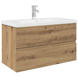 Sink Cabinet with Built-in Basin and Faucet Artisan Oak 3328934