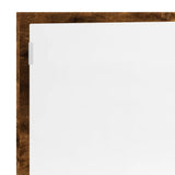 LED Bathroom Mirror Smoked Oak 100x8.5x37 cm Engineered Wood 856272