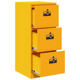 File Cabinet with Drawer Mustard Yellow 44 x 50 x 106.5 cm 891601