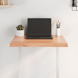 Table Top Light Brown 60x50x cm Treated Solid Wood Live Edge 363933