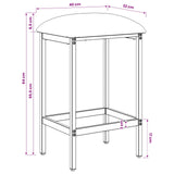 Bar Stool 2 pcs Dark Grey 40 x 32 x 64 cm Engineered Wood 8006160