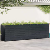 Wheelie Bin Storage for 6 Bins Black 408 x 77.5 x 121.5 cm 3394742