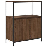 Bathroom Cabinet with Shelves Brown Oak 76.5x35x95 cm 861921