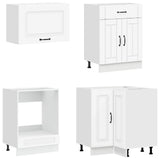 Kitchen Unit KALMAR 8 pcs White Engineered Wood 3438457