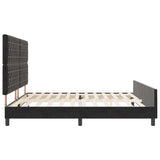 ZNTS Bed Frame Black 200x200 cm Velvet 3344899