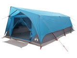 Tunnel Tent with Roof Blue 10-Person Polyester and Steel 42028662