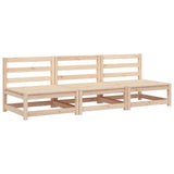 Garden Sofas Armless 3 pcs 70x70x67 cm Solid Wood Pine 837928