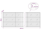 Gabion with 3.5 mm Wire and 10x10 cm Mesh 800x20x150 cm 3463138