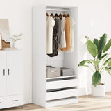 Wardrobe White 80x50x200 cm Engineered Wood 3307747