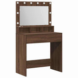 Dressing Table Brown Oak 75.5 x 41 x 135 cm Engineered Wood 865115