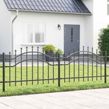 Garden Fence Woerden Grey 240 x 115 cm Powder-coated steel 42003958