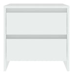 Bedside Cabinets 2 pcs White 45x34.5x44.5 cm Engineered Wood 809846