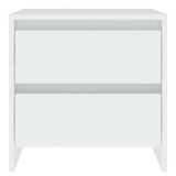 Bedside Cabinets 2 pcs White 45x34.5x44.5 cm Engineered Wood 809846