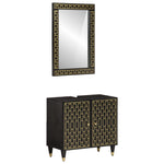 2 Piece Bathroom Furniture Set Solid Wood Mango 3206325