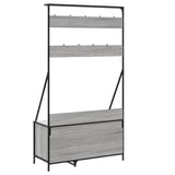 Clothes Rack with Shoe Storage Grey Sonoma 100x41x184 cm 837870
