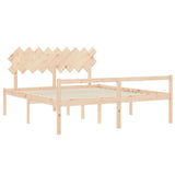 Senior Bed without Mattress Super King Size Solid Wood 3195561
