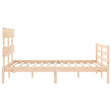 Bed Frame without Mattress 140x200 cm Solid Wood 3195091