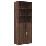 Highboard Brown Oak 70x42.5x185 cm Engineered Wood 3281377