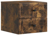Wall-Mounted Bedside Cabinet Smoked Oak 33 x 34.5 x 40 cm 897965