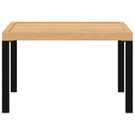 Garden Coffee Table Black 65x65x40 cm Aluminium 4008573