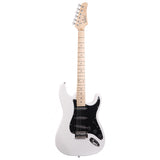 GST Stylish Electric Guitar Kit with Black Pickguard White 87751298