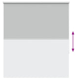 Roller Blind Blackout Light Grey 135x150 cm Fabric Width 131.6 cm Polyester 4011395