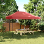 Foldable Party Tent Pop-Up Burgundy 440x292x315 cm 4004963