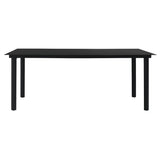 7 Piece Garden Dining Set Black PVC Rattan 3060277