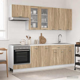 Kitchen Unit LYON 8 pcs Sonoma Oak Engineered Wood 3438205