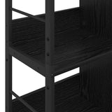 Bookshelf Black Oak 82 x 32 x 144.5 cm Engineered Wood 883982