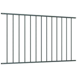 Fence Panel Woerden Powder-coated Steel 1.7x0.75 m Anthracite 145221