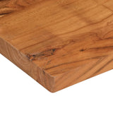 Table Top 100x80x2.5 cm Rectangular Solid Wood Acacia 370940
