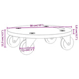 Transport Trolleys 2 pcs Round 38x11.5 cm 154892