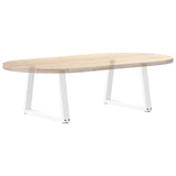 Coffee Table Legs V-Shape 2 pcs White 60x cm Steel 4012553