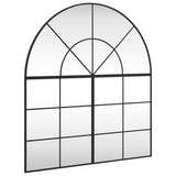 Wall Mirror Black 100x110 cm Arch Iron 3200612