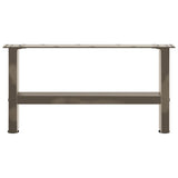 Coffee Table Legs Natural Steel 2 pcs 60x cm Steel 4013267