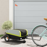 Bike Trailer Black and Green 30 kg Iron 94060