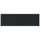 Wall-Mounted Headboard UTRECHT Black Engineered Wood 897826