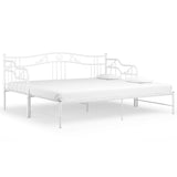 Sofa Bed Frame White Powder-coated metal Single 324765