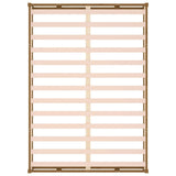 Bed Frame without Mattress Honey Brown 150x200 cm King Size Solid Wood 820804