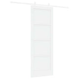 Sliding Door White 78 x 211 cm Solid Pine Wood 3333585