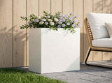 Garden Planter White 40 x 20 x 40 cm Cold-rolled Steel 8005402