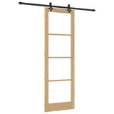 Sliding Door ORKDAL Natural and Black 78 x 232 cm 3332191