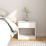 ZNTS Bedside Cabinets 2 pcs White 40x31x40 cm Solid Pinewood 808066