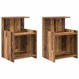 Bedside Cabinet 2 pcs Old Wood 40 x 35 x 60 cm Engineered Wood 875135