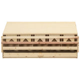 Chicken Laying Nest Brown and natural wood colour 170659