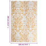 Outdoor Carpet ARAKIL Orange and White 190x290 cm PP 310463