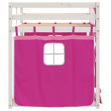Bunk Bed without Mattress Pink 90x190 cm Single Solid Wood Pine 3283909